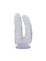 Подвійний фалоімітатор 6.3 Inch Dildo, Clear