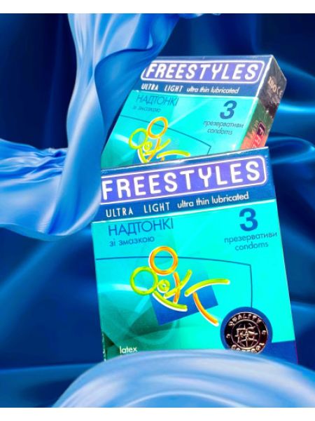Презервативи FREESTYLES №3 Ultra Light, Супертонкі Презервативи FREESTYLES №3 Ultra Light, Супертонкі