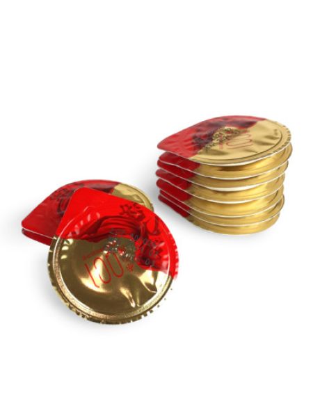 Презервативи OLO RedGold із продовжуючим ефектом (по 1шт)
