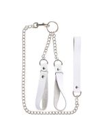 Наручники з повідцем Gentle Hold, White