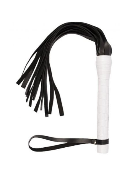Флогер VIP Leather Flogger, White