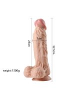 Фалоімітатор Large Leilong Lifelike тілесний без вібрації
