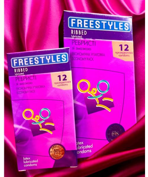 Презервативи FREESTYLES №12 Ribbed, ребристі
