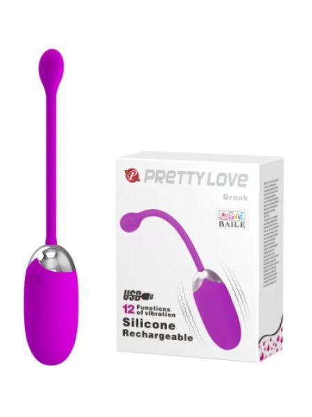 Перезаряджається віброяйце PRETTY LOVE «BROOK» 12 режимів вібрації