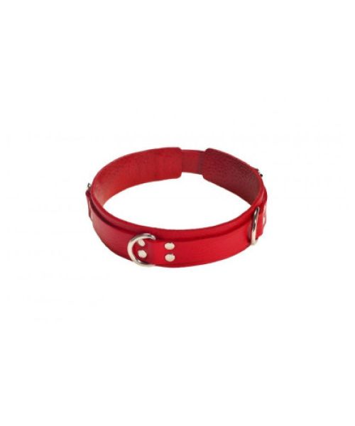 Нашийник Slave leather collar, Red