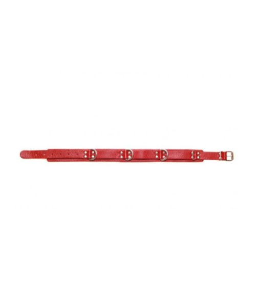 Нашийник Slave leather collar, Red