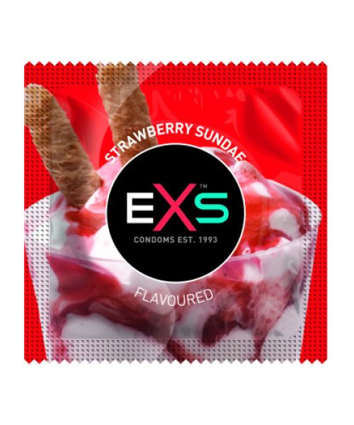 Презервативи EXS Strawberry Sundae (по 1 шт)