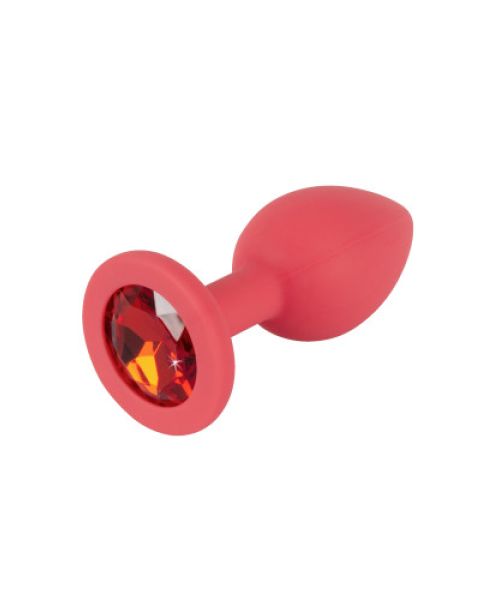 Анальна пробка - Colorful Joy Jewel Red Plug Small