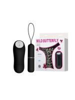 Вібростимулятор клітора з пультом д/в та стрінгами Wild Butterfly