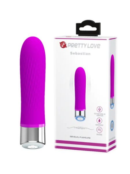 Вібромасажер серії Pretty Love Sebastian Purple 12 режимів вібрації