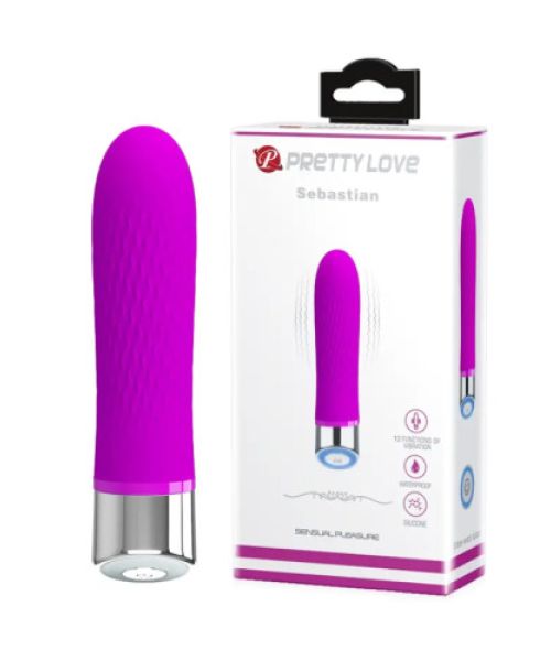 Вібромасажер серії Pretty Love Sebastian Purple 12 режимів вібрації