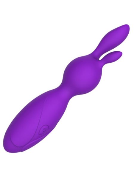 Вібратор Purple bunny 10 режимів вібрації колір фіолетовий