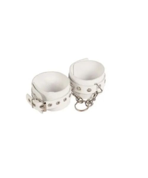 Наручники Leather Restraints Hand Cuffs, White