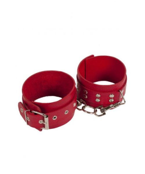 Окови Leather Restraints Leg Cuffs, Red