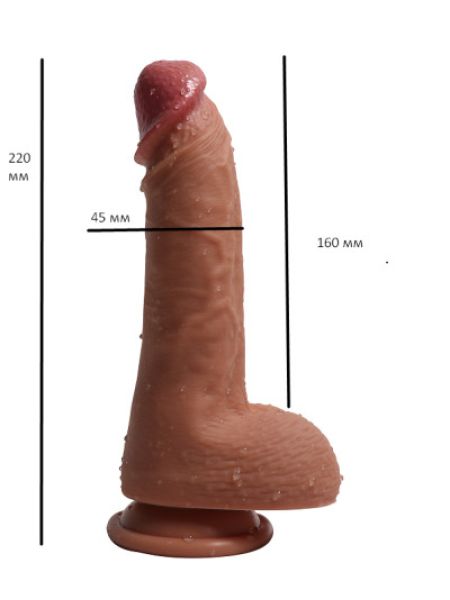 Фалоімітатор "Ercules`s penis", мулат