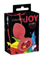Анальна пробка - Colorful Joy Jewel Red Plug Small