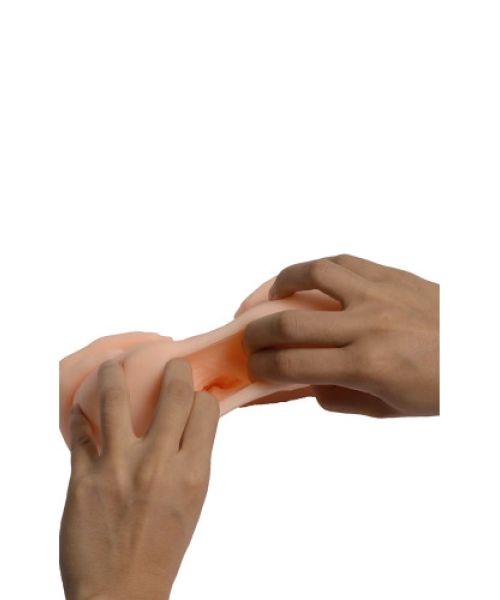 Мастурбатор Вагіна-Анус Delicate hand masturbator без вібрації тілесний