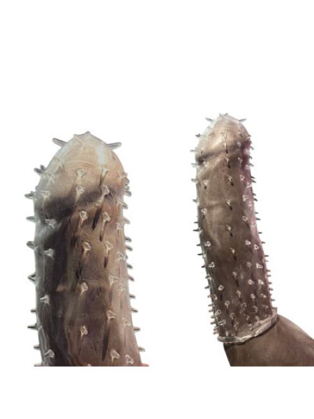 Закрита насадка на член "Spikes hat", L115 mm, D40 mm