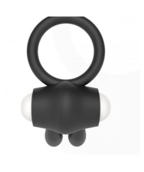 Ерекційне віброкільце Power Clit Cockring, Black
