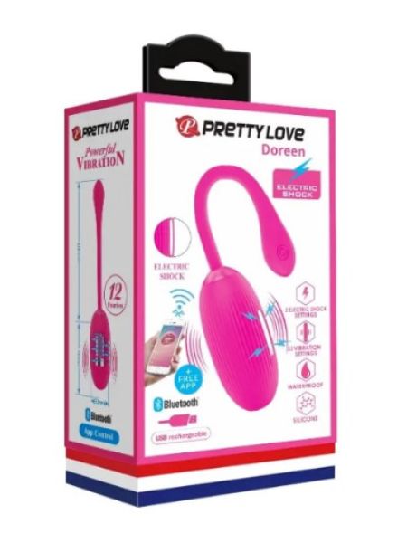 Віброяйце з електростимуляцією, кероване смартфоном Pretty Love - Doreen