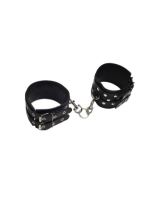 Окови Leather Double Fix Leg Cuffs, Black шкіра