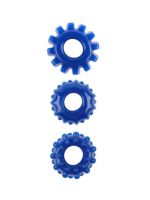 Набір ерекційних кілець Gear Up Rings, Blue