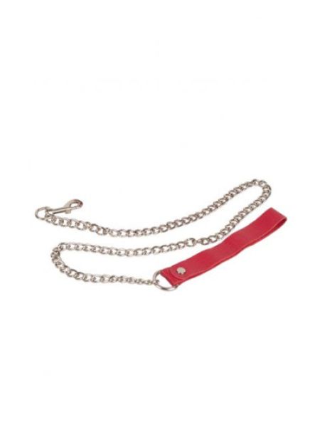 Повідець Leather Leash, Red