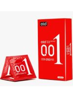 Презервативи OLO Zero One ультратонкі з гіалуроновим мастилом та збуджуючим ефектом (упаковка 10 шт)