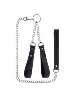 Наручники з повідцем Gentle Hold, Smooth Black
