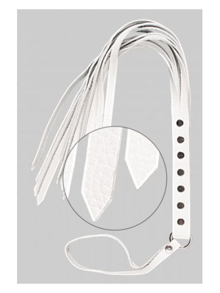 Флогер натуральна шкіра Leather Floger, White