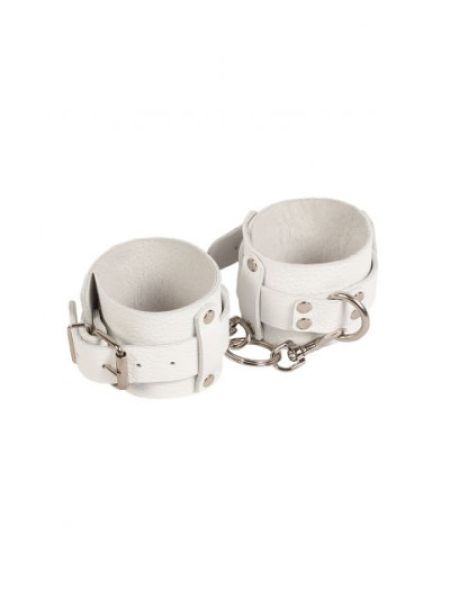 Наручники Leather Dominant Hand Cuffs, White