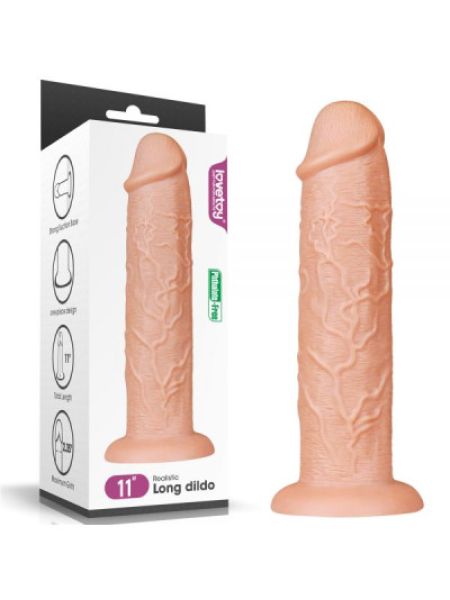 Реалістичний фалоімітатор Ділдо на присосці 11 King-sized Dildo Flesh