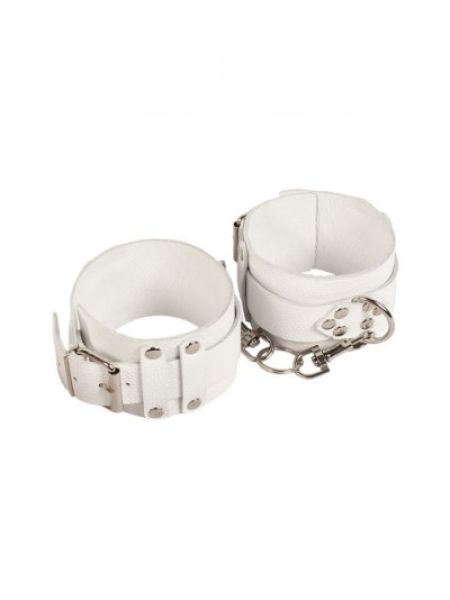 Окови Leather Dominant Leg Cuffs, White