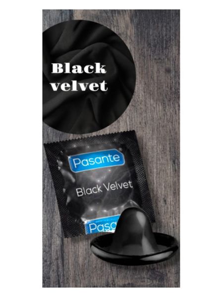 Презервативи Pasante Black Velvet чорні (по 1 шт)
