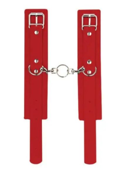 Наручники Leather Standart Hand Cuffs, Red