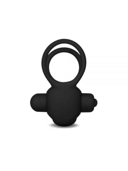 Ерекційне віброкільце Power Clit Cockring, Black