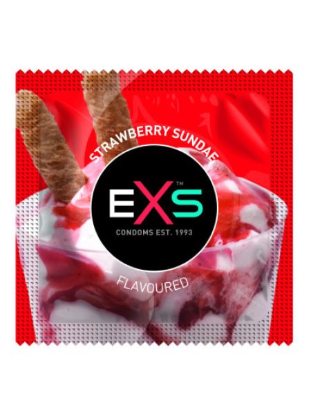 Презервативи EXS Strawberry Sundae (по 1 шт)