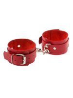 Окови Leather Standart Leg Cuffs, Red