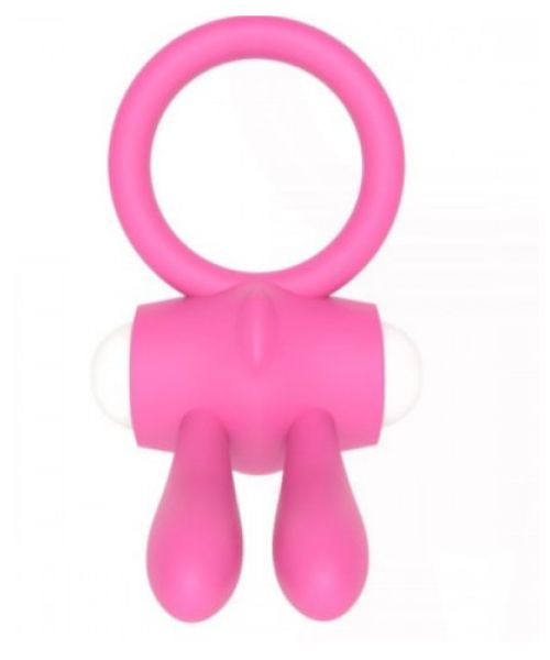 Ерекційне віброкільце Power Clit Cockring, Pink