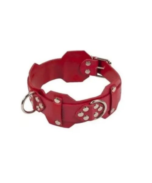 Нашийник VIP Leather Collar, RED