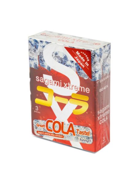 Презервативи ультратонкі SAGAMI XTREME COLA №3 (упаковка 3 шт)
