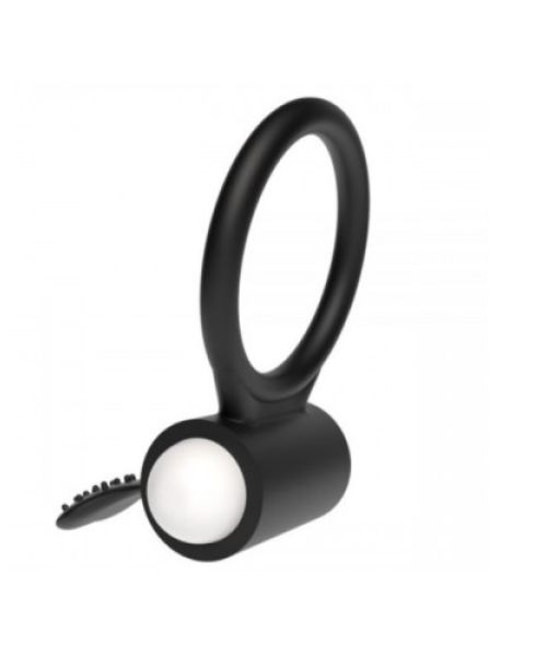 Ерекційне віброкільце Power Clit Cockring, Black