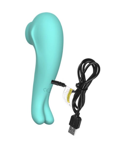 Вакуумний стимулятор клітора Suction Bunny колір бірюзовий