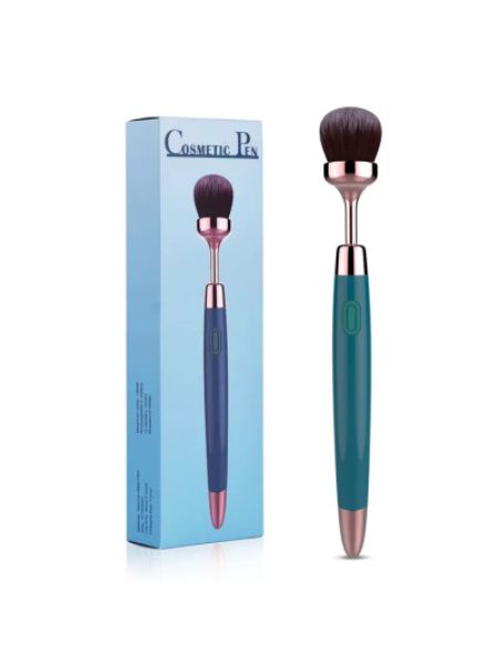 Вібромасажер "Cosmetic pen", 10 режимів вібрації, колір зелений