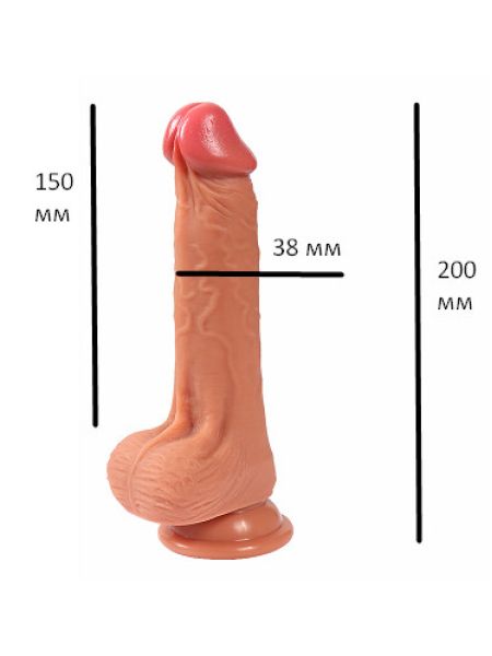 Фалоімітатор Jack penis тілесний без вібрації