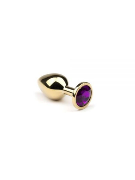 Анальний корок класичної форми Gold Amethyst, S Анальний корок класичної форми Gold Amethyst, S
