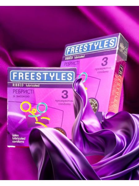 Презервативи FREESTYLES №3 Ribbed, ребристі