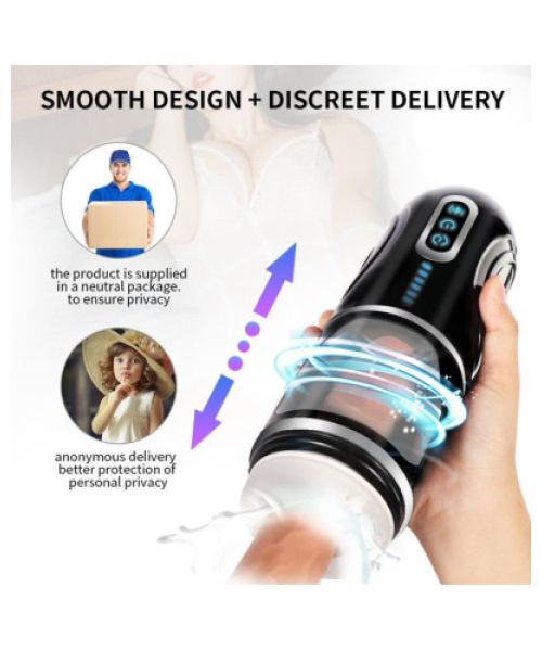 Автоматичний 3D мастурбатор Gia Thrusting Cup-Hand Free