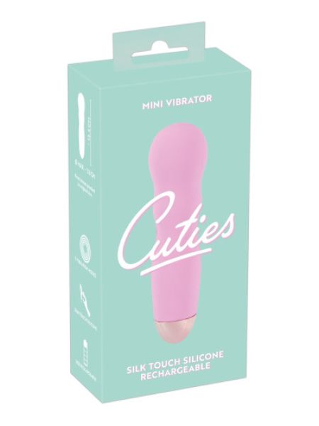 Компактний рожевий міні-вібратор Cuties Mini Vibrator з 7 різними вібраційними режимами
