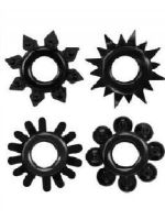Набір ерекційних кілець Cock Rings Set, Black